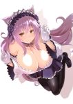  animal_ears cleavage jijii48 maid pantyhose sakura_yukke yukke_channel 