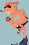  anthro balls bandicoot bluesnesscasual butt clothing crash_bandicoot crash_bandicoot_(series) male mammal marsupial naughty_dog panties penis solo sony_corporation sony_interactive_entertainment underwear video_games 