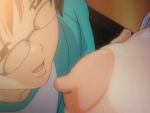  1girl animated animated_gif breast_grab breasts fusano_fumie grabbing huge_breasts milk_junkies nipples teacher 