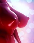  2019 3d_(artwork) animated anthro big_breasts bouncing_breasts breast_close-up breasts close-up clothing digital_media_(artwork) edit eqamrd erect_nipples faceless_female female huge_breasts human human_only mammal navel nipple_outline nipples not_furry simple_background skinsuit solo tight_clothing walking 