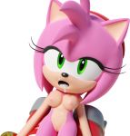  after_sex amy_rose anthro boots bracelet breasts clothing cum cum_in_mouth cum_inside eulipotyphlan female footwear fur ganondork hairband half-closed_eyes hedgehog jewelry mammal nipples nude open_mouth pink_fur pussy sonic_(series) 