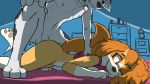  16:9 animal_genitalia blush butt canid canine canis cute_smile diacordst_(artist) domestic_dog female fur male male/female mammal marshall_(paw_patrol) nude paw_patrol paws penis skye_(paw_patrol) smile 