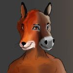  1:1 anthro asinus canid canine conjoined delldogzone donkey equid equine fox male mammal multi_eye multi_face multi_snout simple_background verk 