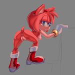  amy_rose anthro anus bent_over breasts female furry highres male nude panties pants_down pussy sonic_(series) underwear 