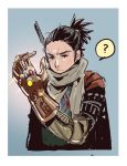  avengers:_infinity_war black_hair crossover infinity_gauntlet japanese_clothes marvel scarf sekiro sekiro:_shadows_die_twice short_hair tajima_ryuushi upper_body 