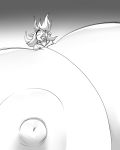  anthro big_breasts breast_expansion breasts comic digital_media_(artwork) female hi_res hikari_ross huge_breasts hyper hyper_breasts looking_pleasured monochrome nipples simonaquarius solo tongue tongue_out 