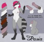  animal_genitalia animal_penis breasts canine_penis dickgirl dunnowhattowrite equine_penis hi_res intersex invalid_tag mammal model_sheet pasia penis procyonid raccoon 