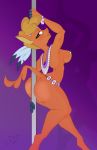  anthro bison bovid bovine female friendship_is_magic hi_res lil_miss_jay little_strongheart_(mlp) mammal my_little_pony pole solo stripper_pole 