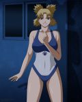  1girl blonde_hair highres naruto naruto_(series) swimsuit temari 