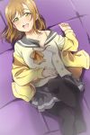  bra cleavage kunikida_hanamaru love_live!_sunshine!! pantyhose seifuku sweater vorupi 