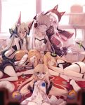  6+girls :d animal animal_ear_fluff animal_ears art556_(girls_frontline) ass awp_(girls_frontline)_(dyolf) babydoll bandage bandaged_arm bandages bangs bare_arms bare_shoulders black_dress black_shorts blonde_hair blue_eyes blurry blurry_foreground blush bow cat cat_ear_headphones cat_ears cat_girl character_name closed_mouth collarbone collared_shirt colored_eyelashes commentary_request crop_top depth_of_field dress dyolf eyebrows_visible_through_hair eyes_closed fake_animal_ears fang g41_(girls_frontline) girls_frontline green_bow green_hair green_skirt grey_hair hair_between_eyes hair_bow hair_ornament hand_on_another&#039;s_head head_tilt headphones heterochromia idw_(girls_frontline) indoors juliet_sleeves long_hair long_sleeves looking_at_viewer lying multiple_girls navel nude on_side open_mouth original p7_(girls_frontline) plaid plaid_skirt pleated_skirt puffy_sleeves purple_eyes red_eyes shirt short_shorts shorts signature skirt sleeveless sleeveless_dress smile suspender_shorts suspenders tail tail_bow tail_raised thigh_strap tmp_(girls_frontline) very_long_hair white_babydoll white_cat white_dress white_shirt window 