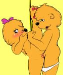  absurd_res alternate_version_at_source berenstain_bears blush brother brother_and_sister brother_bear_(character) clothing covering_mouth cub duo female hi_res incest jhussethy male male/female mammal nude penetration penis pussy sex sibling sister sister_bear underwear ursid vaginal vaginal_penetration young 