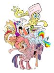  2019 applejack_(mlp) butt cutie_mark dragon equid equine female fluttershy_(mlp) friendship_is_magic fusion grotesque hi_res horse mammal monster my_little_pony nightmare_fuel pinkie_pie_(mlp) rainbow_dash_(mlp) rarity_(mlp) spike_(mlp) themrock tongue tongue_out tumor twilight_sparkle_(mlp) what what_has_science_done where_is_your_god_now why wings 