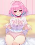  pantsu rheez shirt_lift the_idolm@ster the_idolm@ster_cinderella_girls yumemi_riamu 