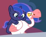  2019 5:4 avian beavernator bird equid friendship_is_magic hair hi_res horn mammal my_little_pony petting princess_luna_(mlp) winged_unicorn wings young 