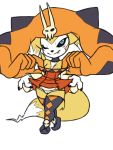  breasts camel_toe cerebella cosplay digimon digimon_(species) female furball impmon nipples renamon renimpmon short_stack skullgirls small_breasts solo video_games 