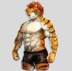  2019 abs anthro clothing felid fur hi_res male mammal muscular muscular_male nomad_(tas) pantherine pecs stakeho_lder tiger tokyo_afterschool_summoners video_games 