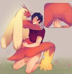  &lt;3 anthro anthro_penetrated arms_around_neck blaziken blue_eyes blush clitoris clothing cum cum_in_pussy cum_inside duo female female_on_human hands_on_back hi_res human human_on_anthro human_penetrating human_penetrating_anthro interspecies male male/female male_on_anthro mammal nintendo ondine penetration pok&eacute;mon pok&eacute;mon_(species) pok&eacute;philia pussy romantic_couple sex shirt topwear vaginal vaginal_penetration video_games yellow_sclera 