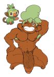  alternate_species armpit_hair chin_hair facial_hair feet grookey hi_res human humanized humanoid_penis male mammal muscular muscular_male nintendo penis pok&eacute;mon pok&eacute;mon_(species) primate sideburns solo vein veiny_penis video_games zenpei 