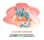  cloud cryptid-creations felid leopard mammal pantherine sky solo 