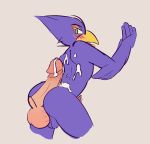  2019 after_sex animal_genitalia animal_penis anthro avian avian_penis balls beak bird blush butt cum digital_media_(artwork) disembodied_penis duo erection falco_lombardi hi_res hot_dogging humanoid_penis ikkykrrk looking_back male male/male nintendo nude open_mouth penis sex simple_background star_fox video_games 