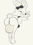  anthro anus backsack balls big_balls butt erection hi_res huge_balls kingofacesx looking_at_viewer looking_back male nintendo open_mouth pok&eacute;mon pok&eacute;mon_(species) precum scorbunny smile solo standing video_games 