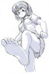  1girl angry character_request feet legs long_hair oyatsu_(mk2) soles tall toes 