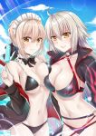  artoria_pendragon_alter_(fate/grand_order) bikini cleavage jeanne_d&#039;arc jeanne_d&#039;arc_(alter)_(fate) saber saber_alter swimsuits 