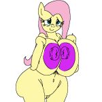  1:1 breasts dadashiefagg0t- equid equine fluttershy_(mlp) friendship_is_magic horse mammal my_little_pony pony tagme 
