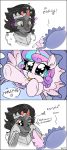  &lt;3 2019 blue_eyes equid flurry_heart_(mlp) friendship_is_magic green_sclera hi_res horn king_sombra_(mlp) mammal my_little_pony red_eyes skoon slit_pupils tears tongue tongue_out unicorn winged_unicorn wings young 