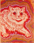  abstract ambiguous_gender colorful domestic_cat felid feline felis feral hi_res louis_wain mammal solo traditional_media_(artwork) 