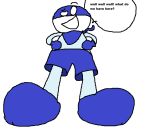  bad_art blue_clothing blue_skin chalkzone clothing giant/tiny giant_tiny invalid_color invalid_tag macro male_giant ms_paint nickelodeon snap solo_focus tiny_(disambiguation) 