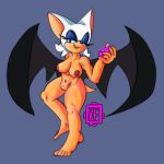  1:1 anthro areola barefoot bat_wings big_breasts breasts chaos_emerald chiropteran cleavage clothed clothing emerald_(disambiguation) feet female fur hi_res invalid_tag mammal membranous_wings nipples nude pussy rouge_the_bat seductive sega simple_background sonic_(series) tan_skin vellvetfoxie video_games watermark white_fur wings 