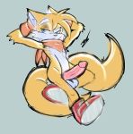  absurd_res balls hi_res male miles_prower penis solo sonic_(series) tails_(disambiguation) vellvetfoxie 