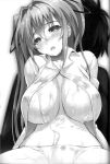  1girl blush breasts cum highres large_breasts ookuma_(nitroplus) open_mouth shinmai_maou_no_testament 