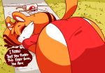  2019 animated anthro ass_up butt clothing diives dou_(diives) dress eyes_mostly_closed felid female fur hi_res mammal orange_fur pantherine pelvic_curtain presenting presenting_hindquarters shaking_butt solo text tiger 