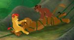  bdsm bondage bound cub disney erection felid feline fellatio feral feral_on_feral group group_sex kion kovu lion male male/male mammal oral pantherine phoenixazrael sex size_difference small_dom_big_sub smile spitroast the_lion_king vines watermark young 