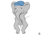  balls contimplatininspiratio dendy digital_media_(artwork) elephant elephantid hat male mammal nude penis proboscidean solo uncut video_games 