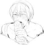  2boys blush erection facing_viewer fellatio fire_emblem fire_emblem_if leon_(fire_emblem_if) looking_at_viewer male_focus multiple_boys naughty_face nintendo oral penis pubic_hair saliva sucking sweat tears tongue tongue_out yaoi 
