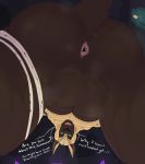  2019 anthro anubian_jackal anus austrum balls butt canid canine canis digital_media_(artwork) fur hi_res jackal league_of_legends looking_at_viewer low-angle_view male mammal muscular muscular_male musk nasus_(lol) nipples open_mouth riot_games smile solo sweat tongue video_games worm&#039;s-eye_view 