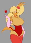  &lt;3 anthro avian beak bird breasts chrysolophus clothed clothing curvaceous don_bluth female galliform golden_pheasant goldie_pheasant looking_at_viewer makeup non-mammal_breasts open_mouth phasianid rock-a-doodle solo standing starfighter wide_hips 