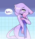  anthro covering covering_self eeveelution espeon fan_character female freya_(hashu) fur hashu mammal nintendo pok&eacute;mon pok&eacute;mon_(species) solo towel video_games wet 