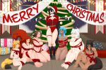  bdsm big_breasts bondage bound breasts christmas cleavage clothed clothing female group hi_res holidays humanoid mammal simple-phobiaxd 