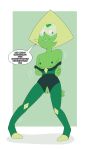  absurd_res breasts bubble cartoon_network clothed clothing dialogue enookie gem hi_res partial_nudity partially_clothed peridot pussy steven_universe undressing wet 
