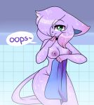  anthro covering covering_self eeveelution espeon fan_character female freya_(hashu) fur hashu mammal nintendo nipples pok&eacute;mon pok&eacute;mon_(species) solo towel video_games wet 