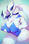  2019 anthro anthrofied big_breasts blue_eyes breast_grab breasts female hand_on_breast hi_res huge_breasts legendary_pok&eacute;mon lugia nintendo nude pok&eacute;mon pok&eacute;mon_(species) pok&eacute;morph pussy slightly_chubby smile solo spirale standing thick_thighs video_games voluptuous wide_hips 