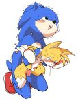  anal anal_penetration anthro balls canid canine duo eulipotyphlan fox hedgehog male male/male mammal manmosu_marimo miles_prower penetration penis sonic_(series) sonic_movie sonic_the_hedgehog young 