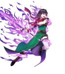  1girl armor black_hair boots breastplate earrings fire_emblem fire_emblem:_thracia_776 fire_emblem_cipher fire_emblem_heroes full_body highres jewelry mareeta_(fire_emblem) nintendo official_art pants red_eyes solo sword transparent_background weapon 
