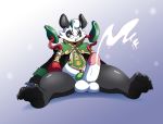  anthro cum cumshot dragalia_lost ejaculation eyewear giant_panda glasses hi_res long_long_(dragalia_lost) male mammal orgasm paws penis slashy_slashy solo ursid 