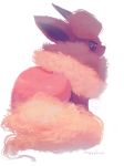  bunny creatures_(company) flareon game_freak gen_1_pokemon highres manino_(mofuritaionaka) nintendo no_humans pokemon simple_background solo white_background 